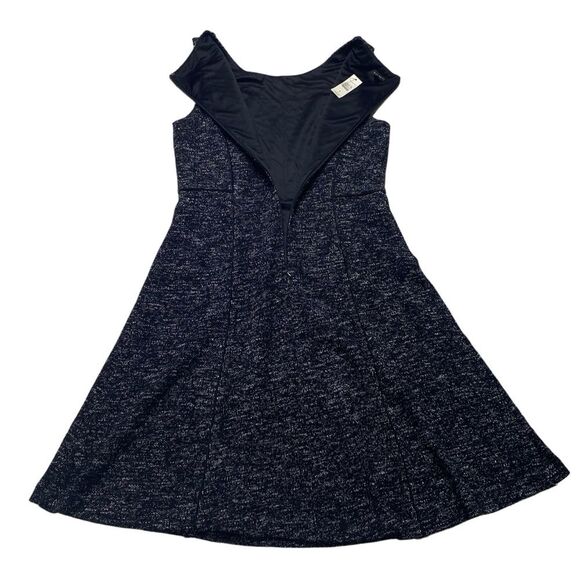 Talbots Marled Knit Dress Lined Black Sz 8 NWT - Picture 6 of 12